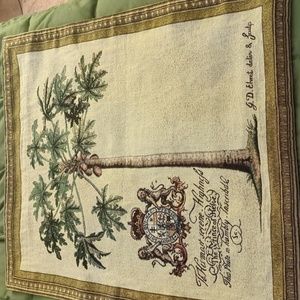 Jacquard Tapestry 25x30 Prince of Hete Royal Palm Coastal Tropic w/stability rod